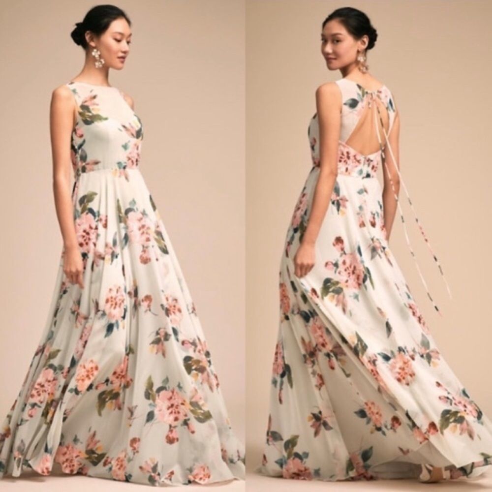 BHLDN Jenny Yoo Elizabeth Chiffon Gown size 4